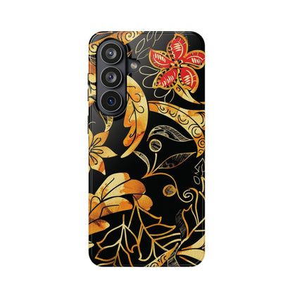 Floral Gold Filigree Magnetic Impact Phone Case - DIGITAL X
