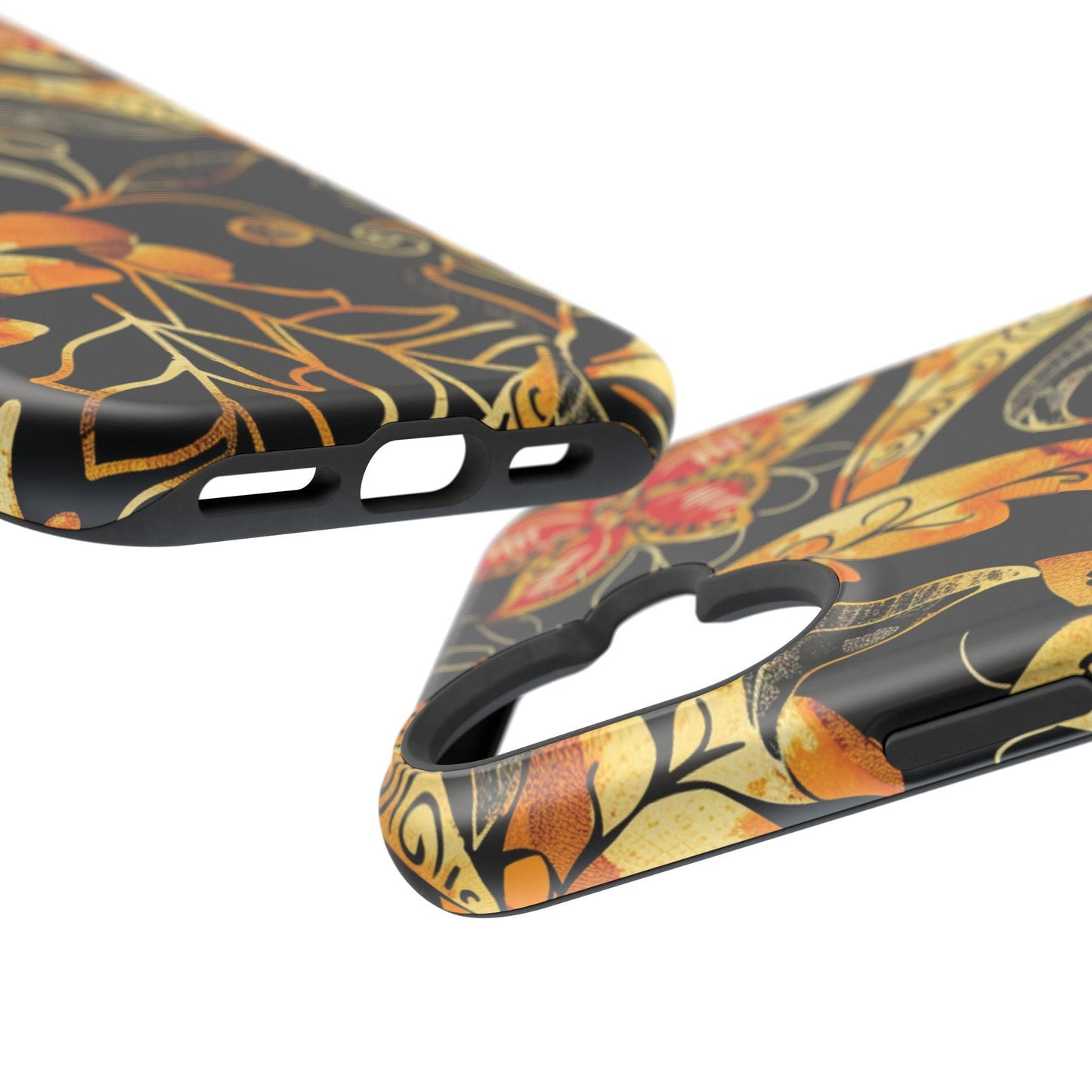 Floral Gold Filigree Magnetic Impact Phone Case - DIGITAL X