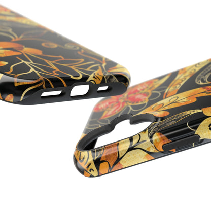Floral Gold Filigree Magnetic Impact Phone Case - DIGITAL X