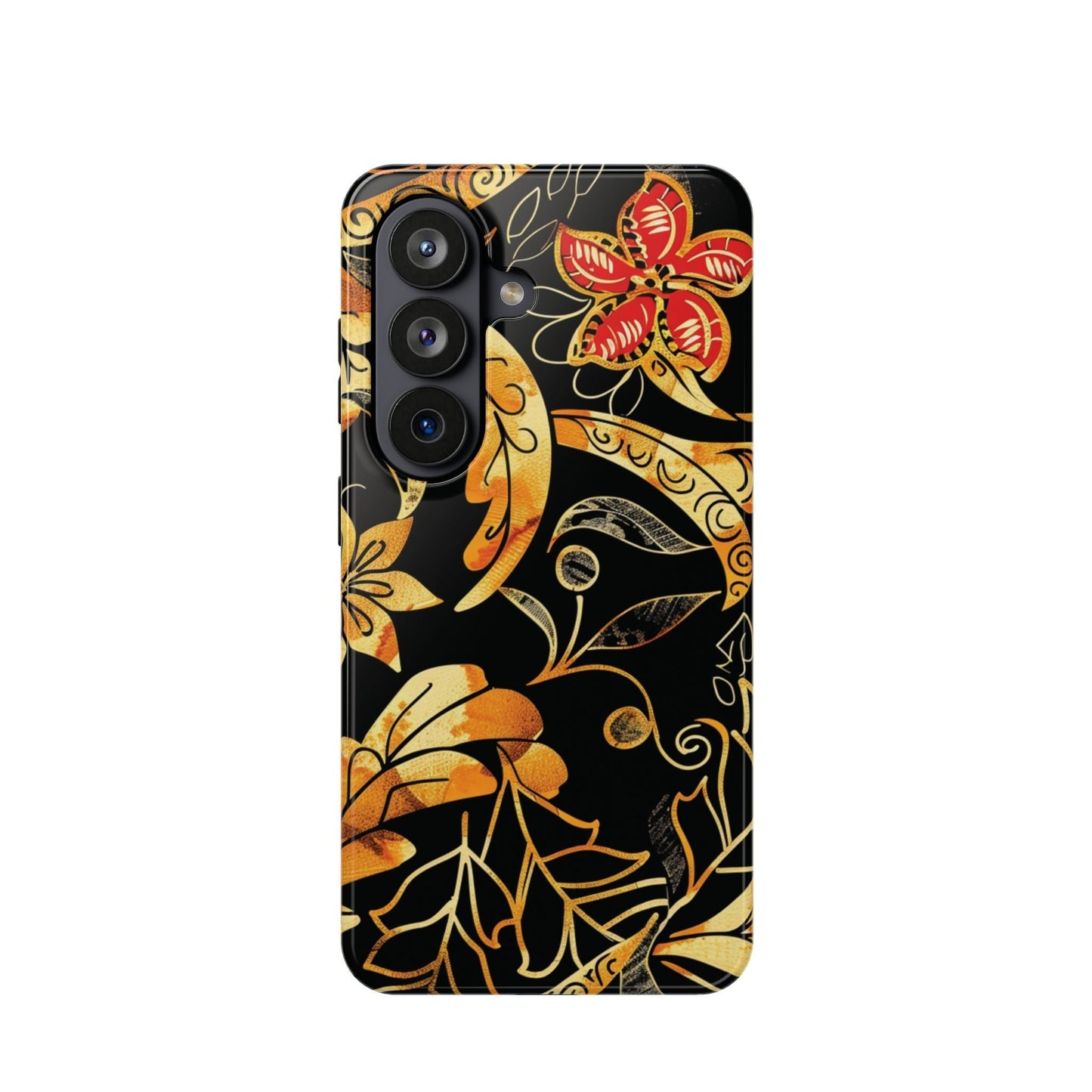Floral Gold Filigree Magnetic Impact Phone Case - DIGITAL X