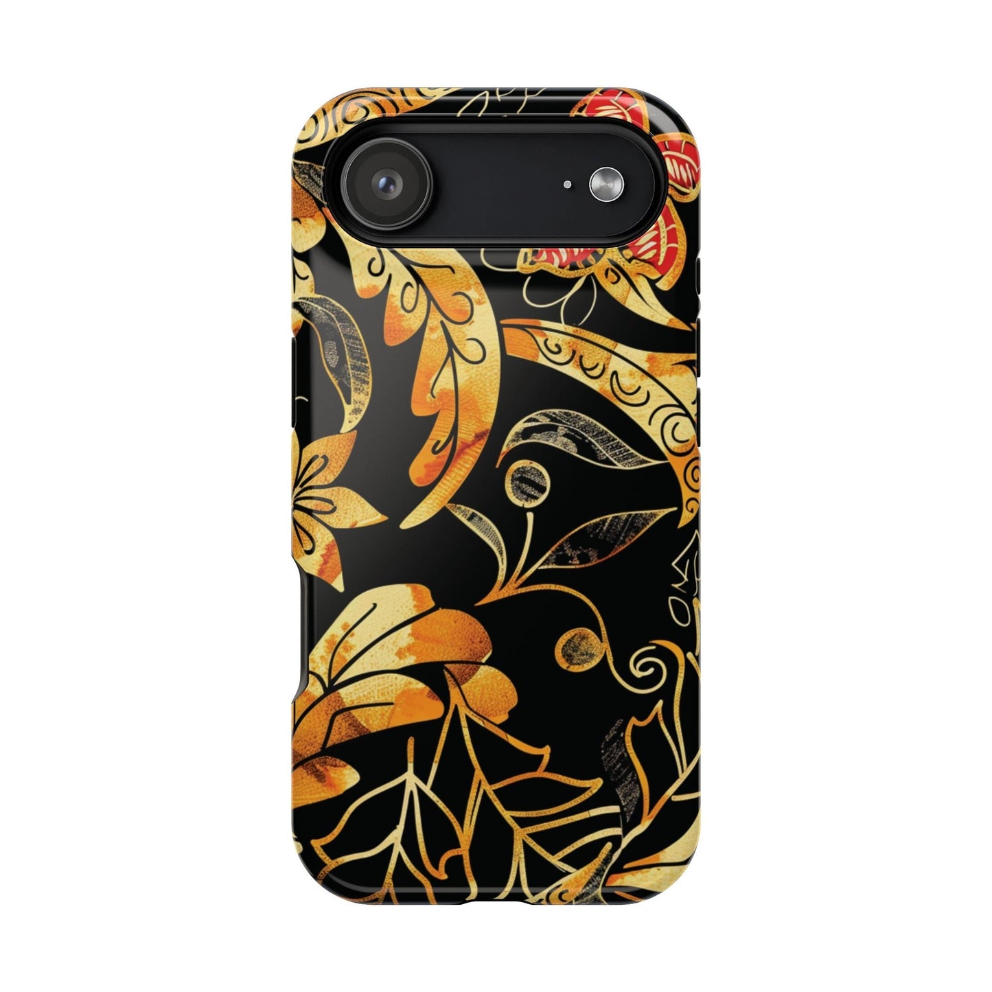 Floral Gold Filigree Magnetic Impact Phone Case - DIGITAL X