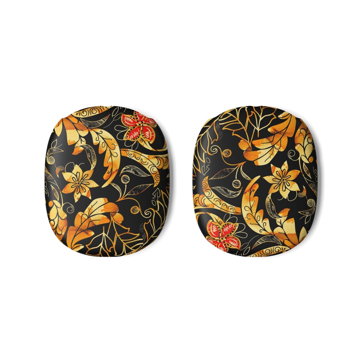 Floral Gold Paisley AirPods Max Case — Decorative Protective Earcup Skins - DIGITAL X