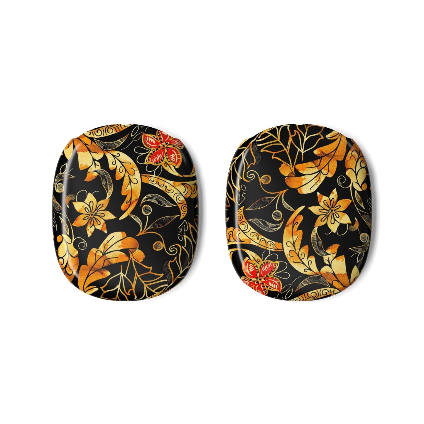 Floral Gold Paisley AirPods Max Case — Decorative Protective Earcup Skins - DIGITAL X