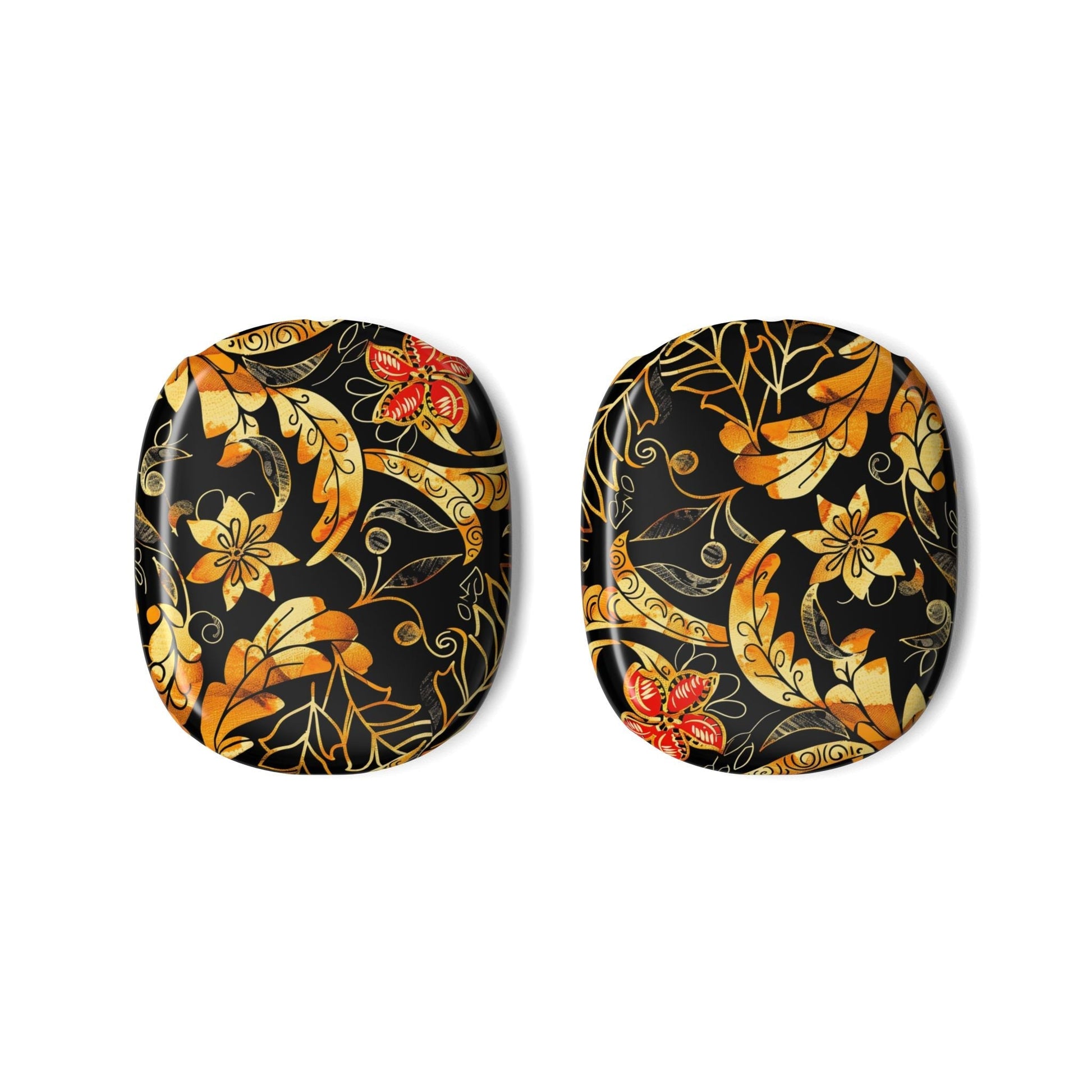 Floral Gold Paisley AirPods Max Case — Decorative Protective Earcup Skins - DIGITAL X