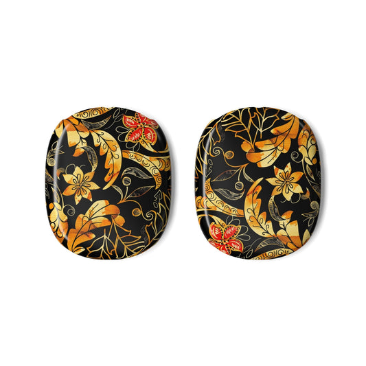 Floral Gold Paisley AirPods Max Case — Decorative Protective Earcup Skins - DIGITAL X