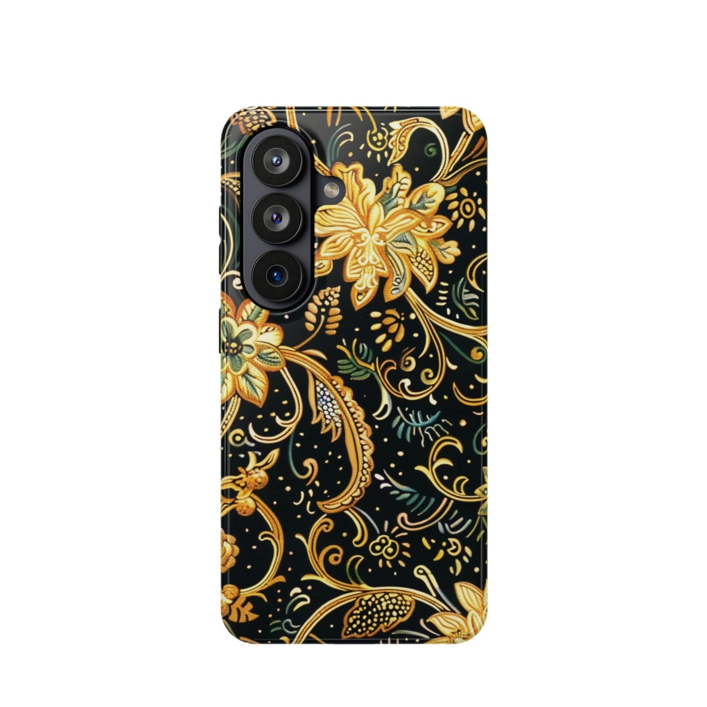 Floral Gold Scroll Magnetic Impact - Resistant Phone Case - DIGITAL X