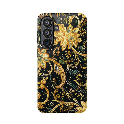 Floral Gold Scroll Magnetic Impact - Resistant Phone Case - DIGITAL X