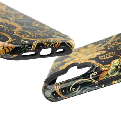 Floral Gold Scroll Magnetic Impact - Resistant Phone Case - DIGITAL X
