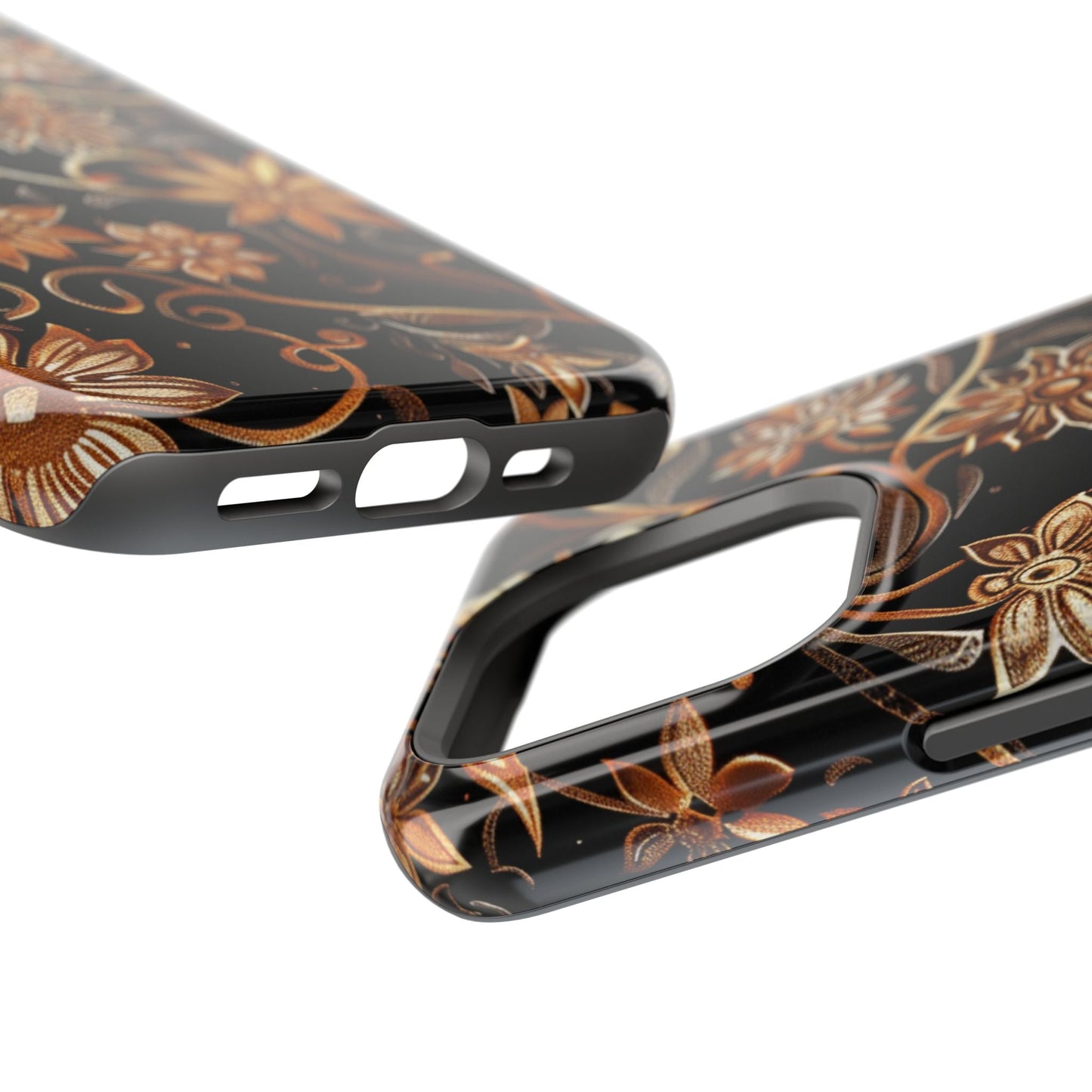 Floral Gold Scroll Phone Case — Magnetic Impact - Resistant - DIGITAL X
