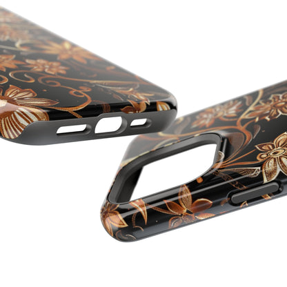 Floral Gold Scroll Phone Case — Magnetic Impact - Resistant - DIGITAL X