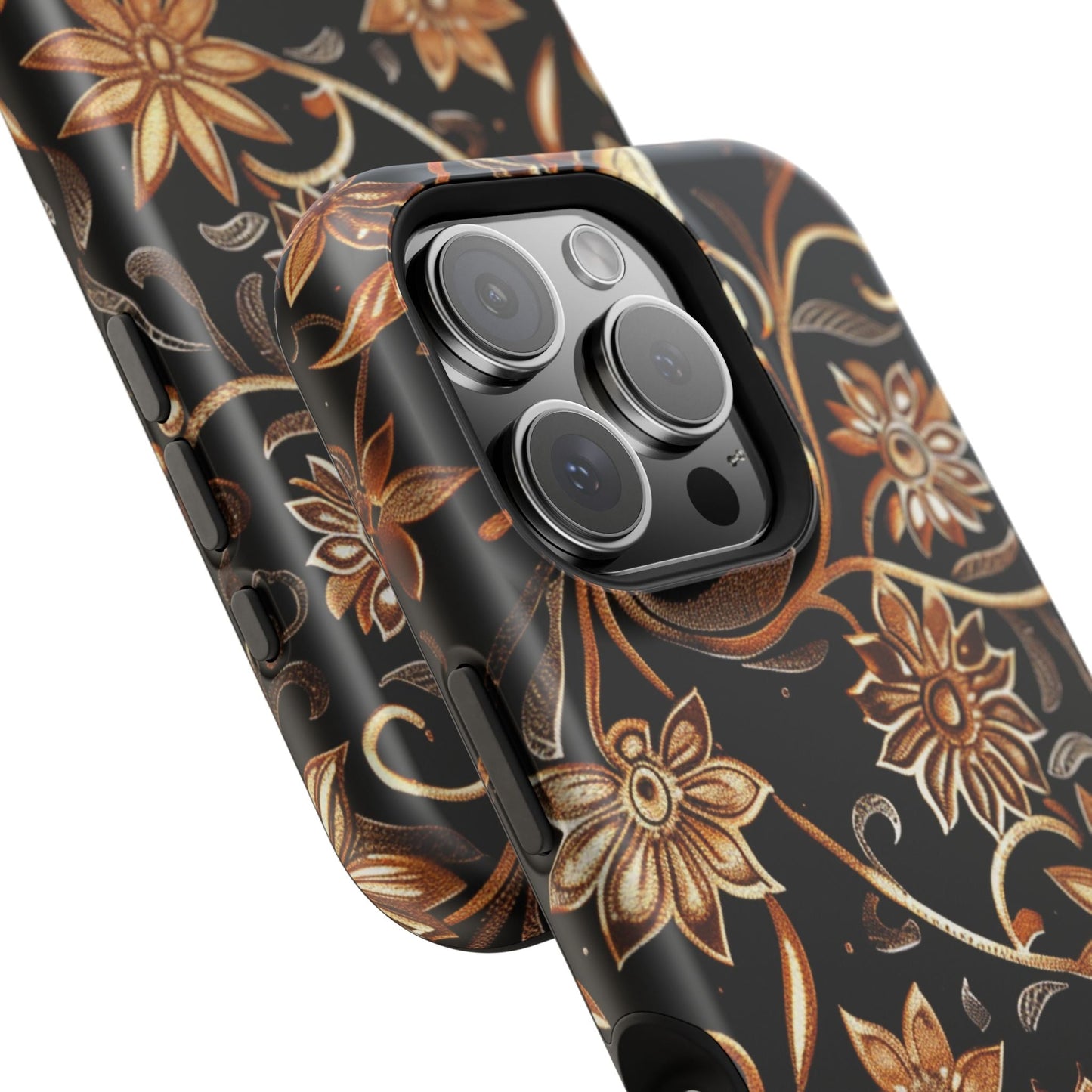 Floral Gold Scroll Phone Case — Magnetic Impact - Resistant - DIGITAL X
