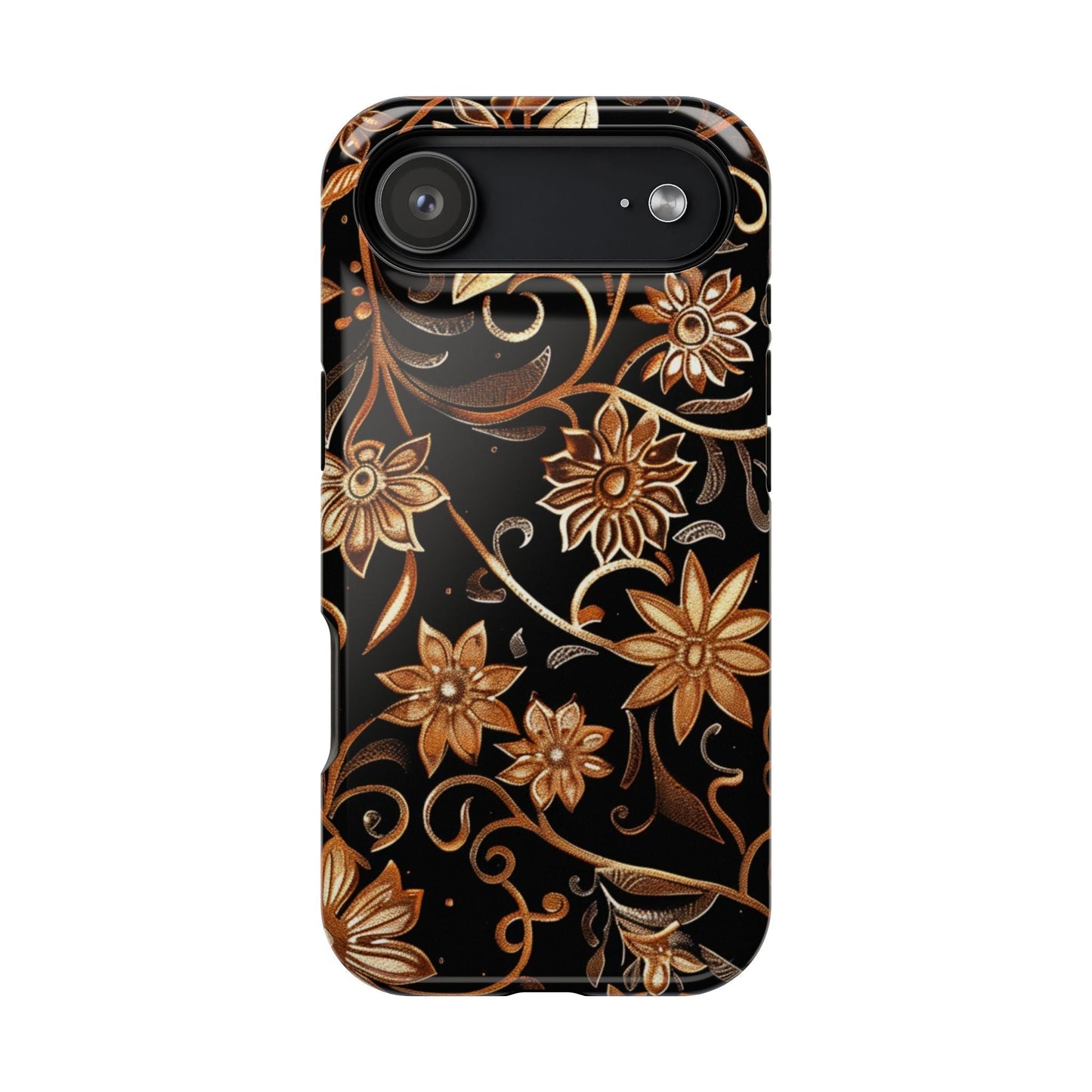 Floral Gold Scroll Phone Case — Magnetic Impact - Resistant - DIGITAL X