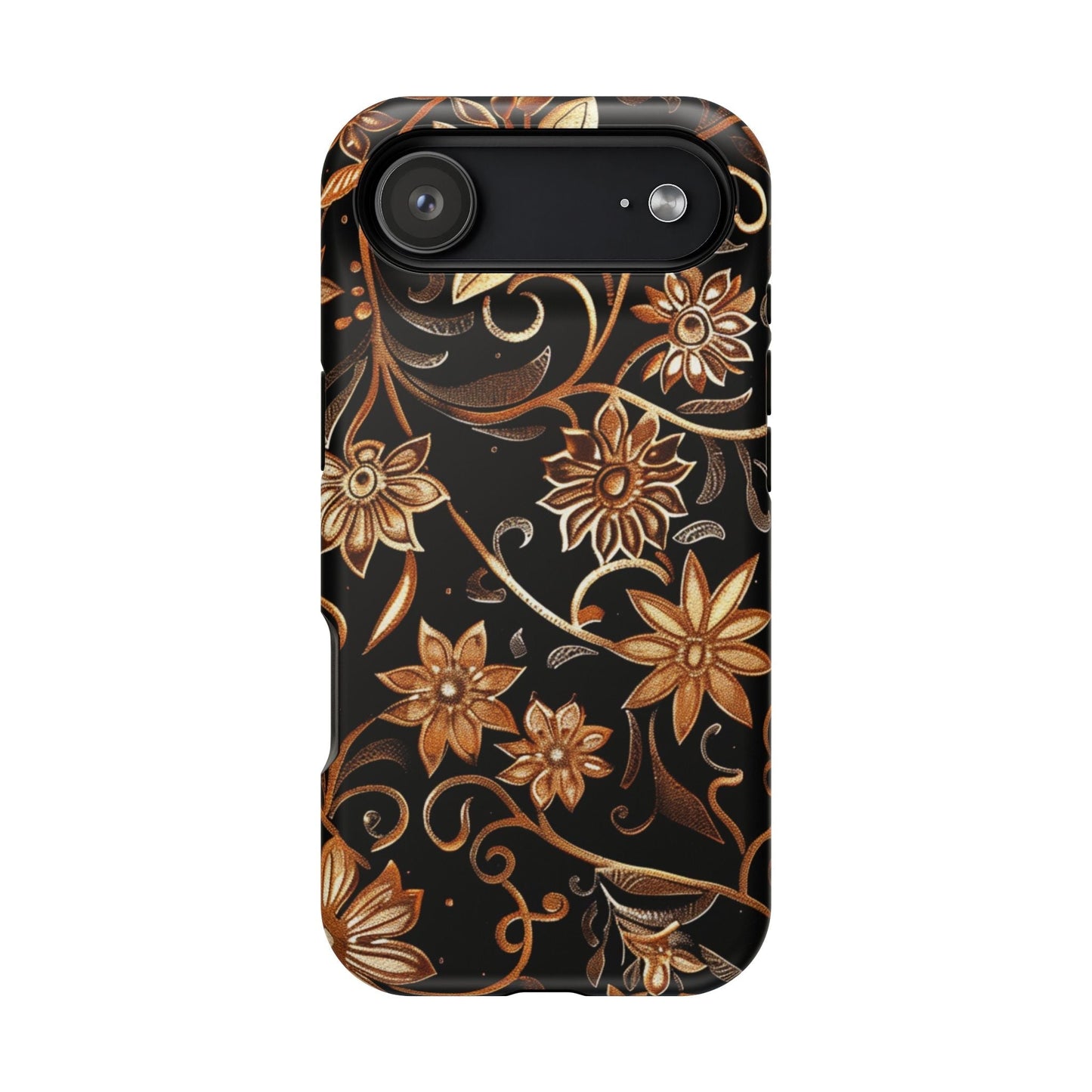 Floral Gold Scroll Phone Case — Magnetic Impact - Resistant - DIGITAL X