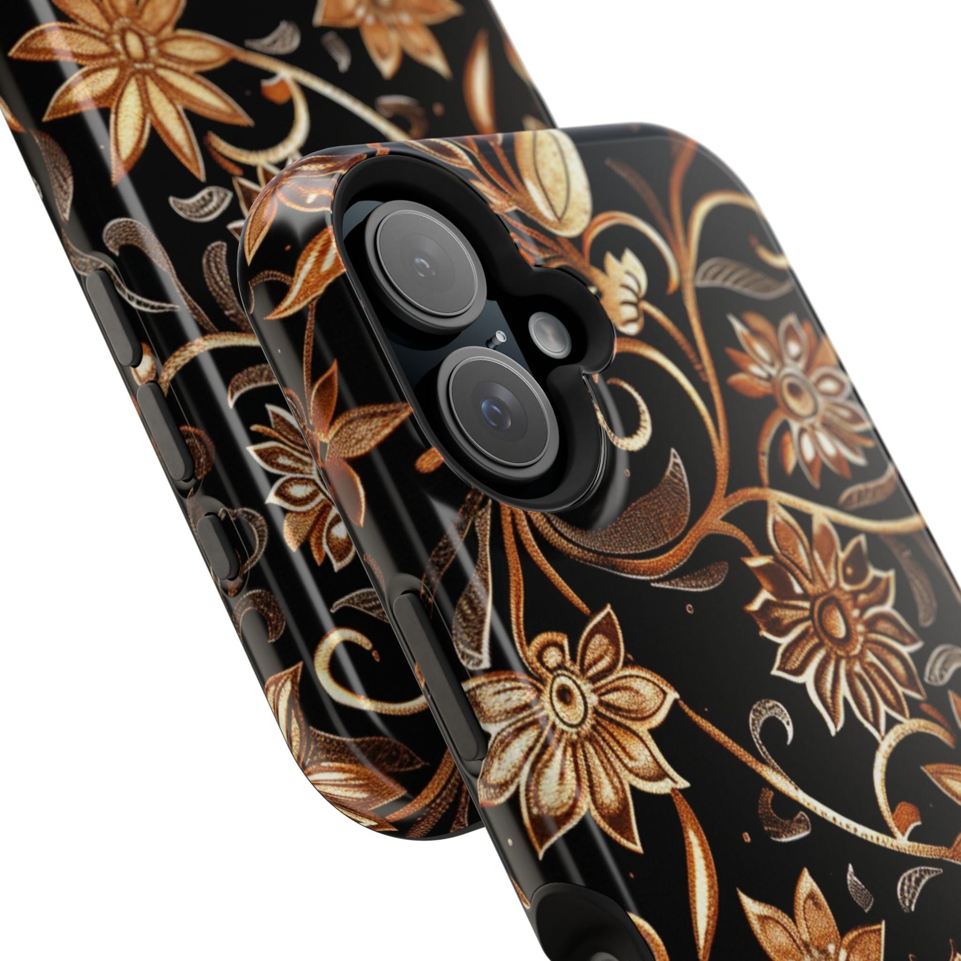 Floral Gold Scroll Phone Case — Magnetic Impact - Resistant - DIGITAL X