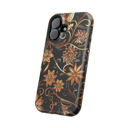 Floral Gold Scroll Phone Case — Magnetic Impact - Resistant - DIGITAL X