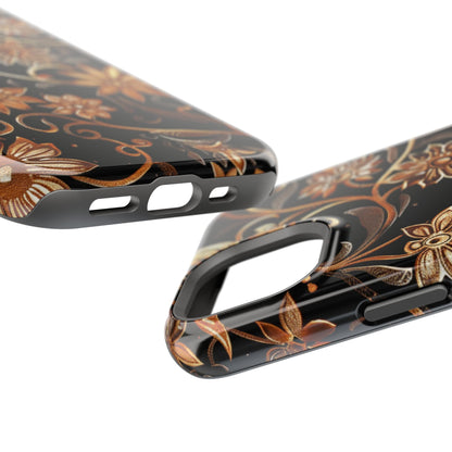 Floral Gold Scroll Phone Case — Magnetic Impact - Resistant - DIGITAL X