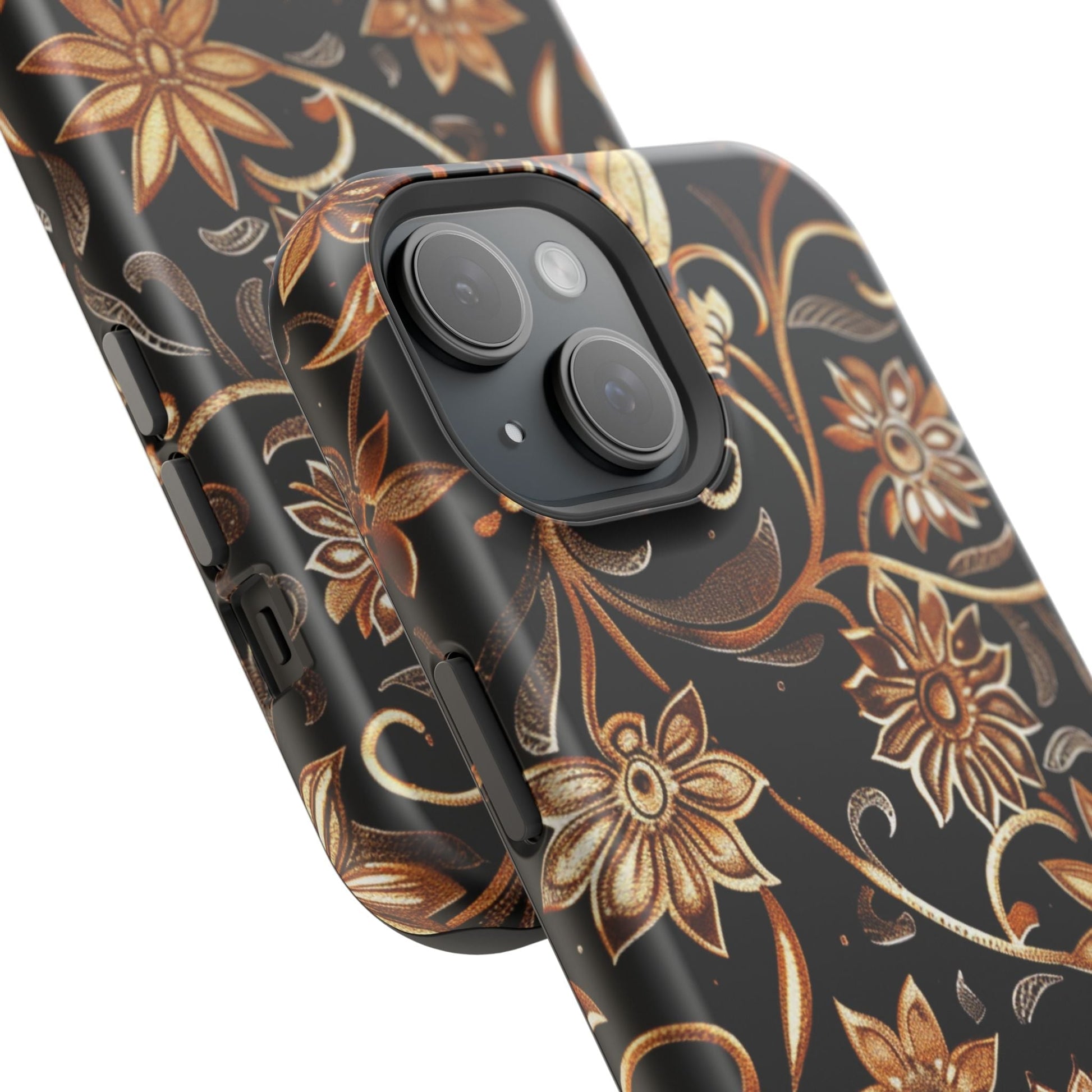 Floral Gold Scroll Phone Case — Magnetic Impact - Resistant - DIGITAL X