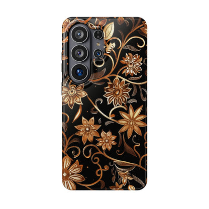 Floral Gold Scroll Phone Case — Magnetic Impact - Resistant - DIGITAL X