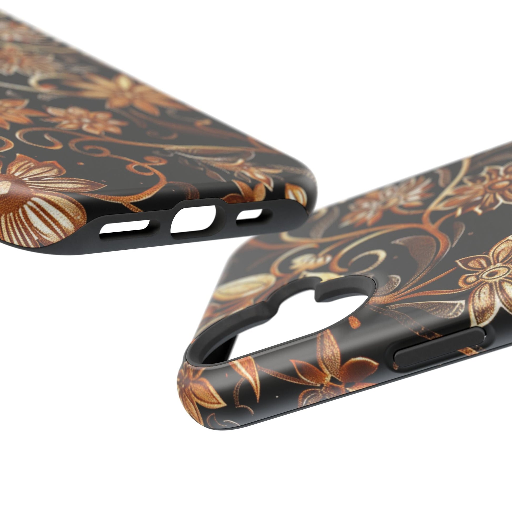 Floral Gold Scroll Phone Case — Magnetic Impact - Resistant - DIGITAL X