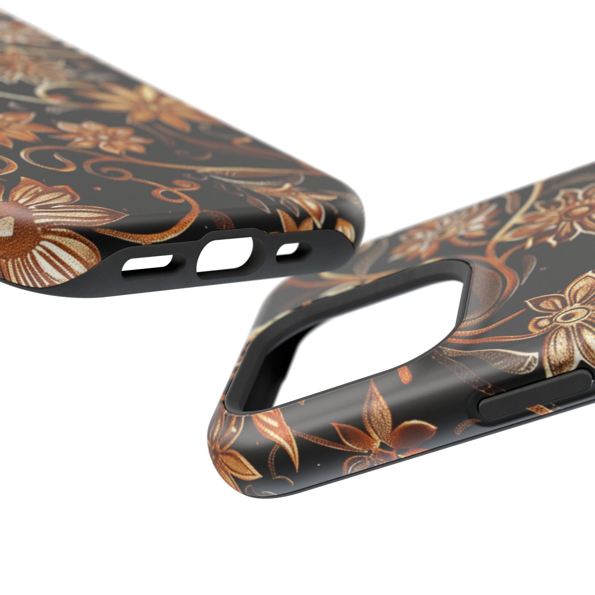 Floral Gold Scroll Phone Case — Magnetic Impact - Resistant - DIGITAL X
