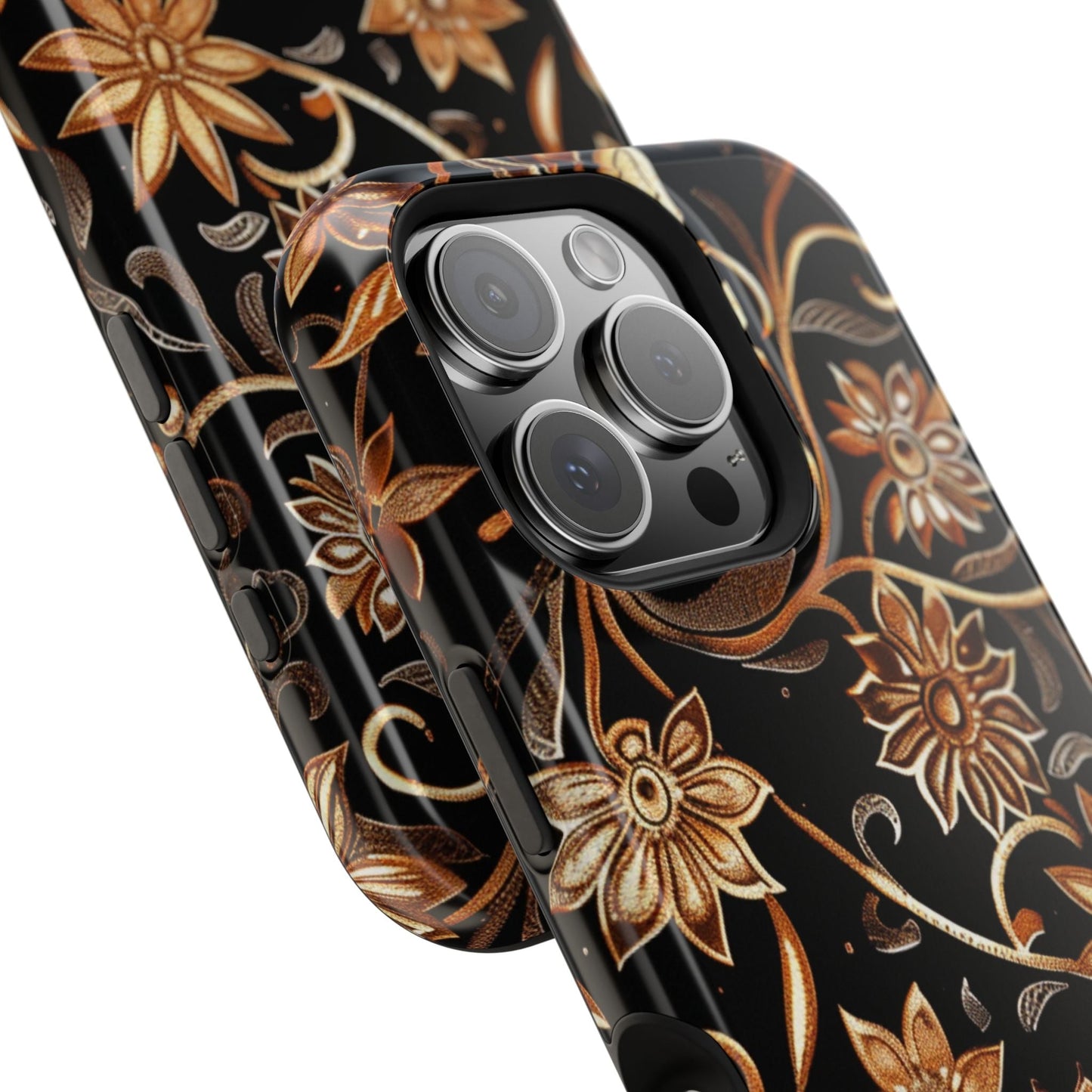 Floral Gold Scroll Phone Case — Magnetic Impact - Resistant - DIGITAL X