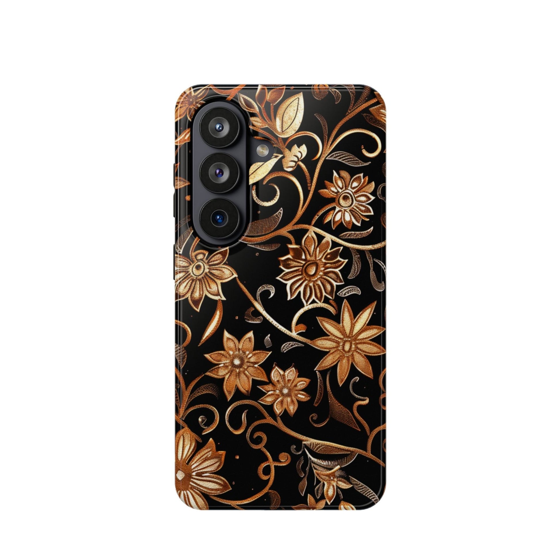 Floral Gold Scroll Phone Case — Magnetic Impact - Resistant - DIGITAL X