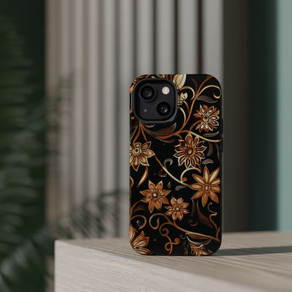 Floral Gold Scroll Phone Case — Magnetic Impact - Resistant - DIGITAL X