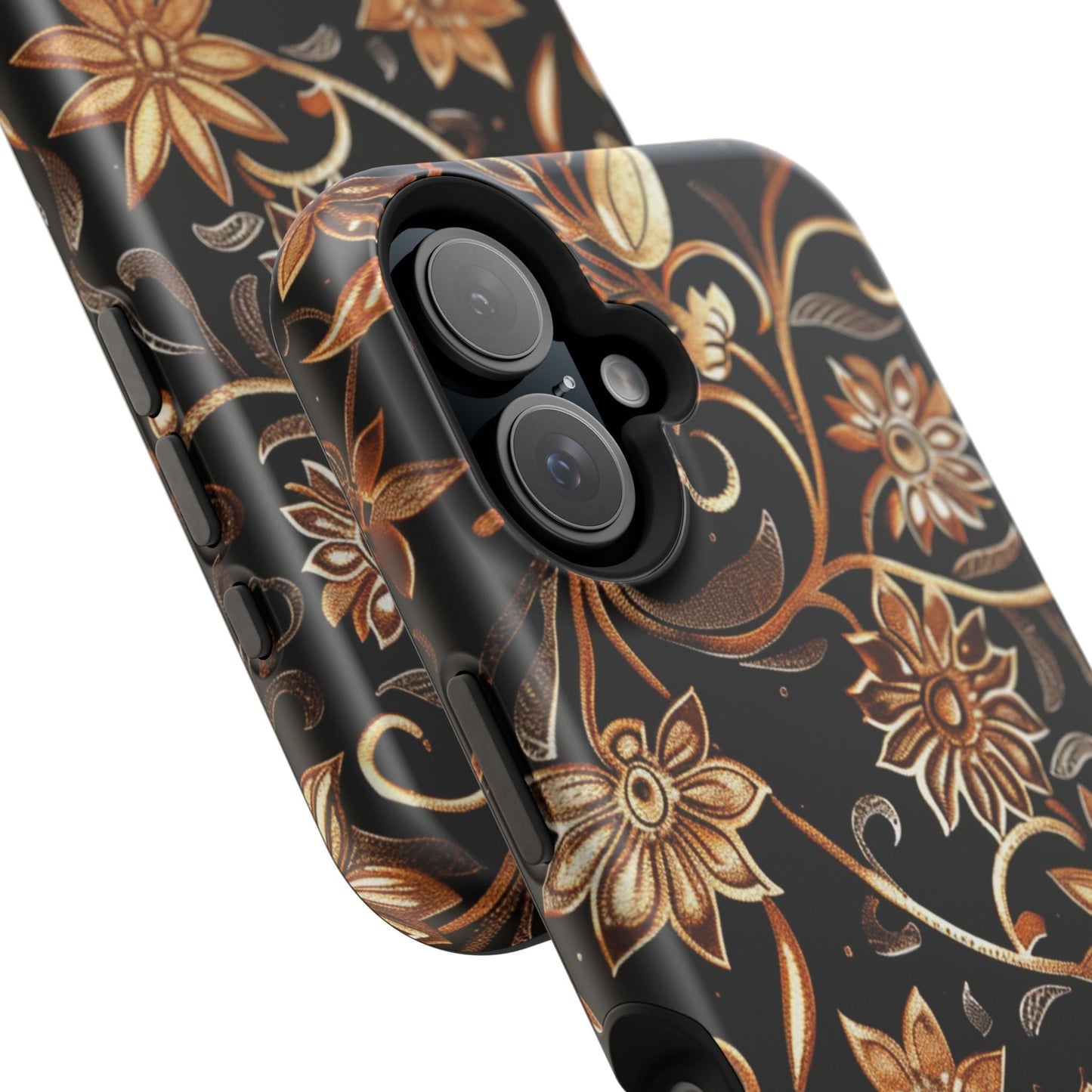 Floral Gold Scroll Phone Case — Magnetic Impact - Resistant - DIGITAL X