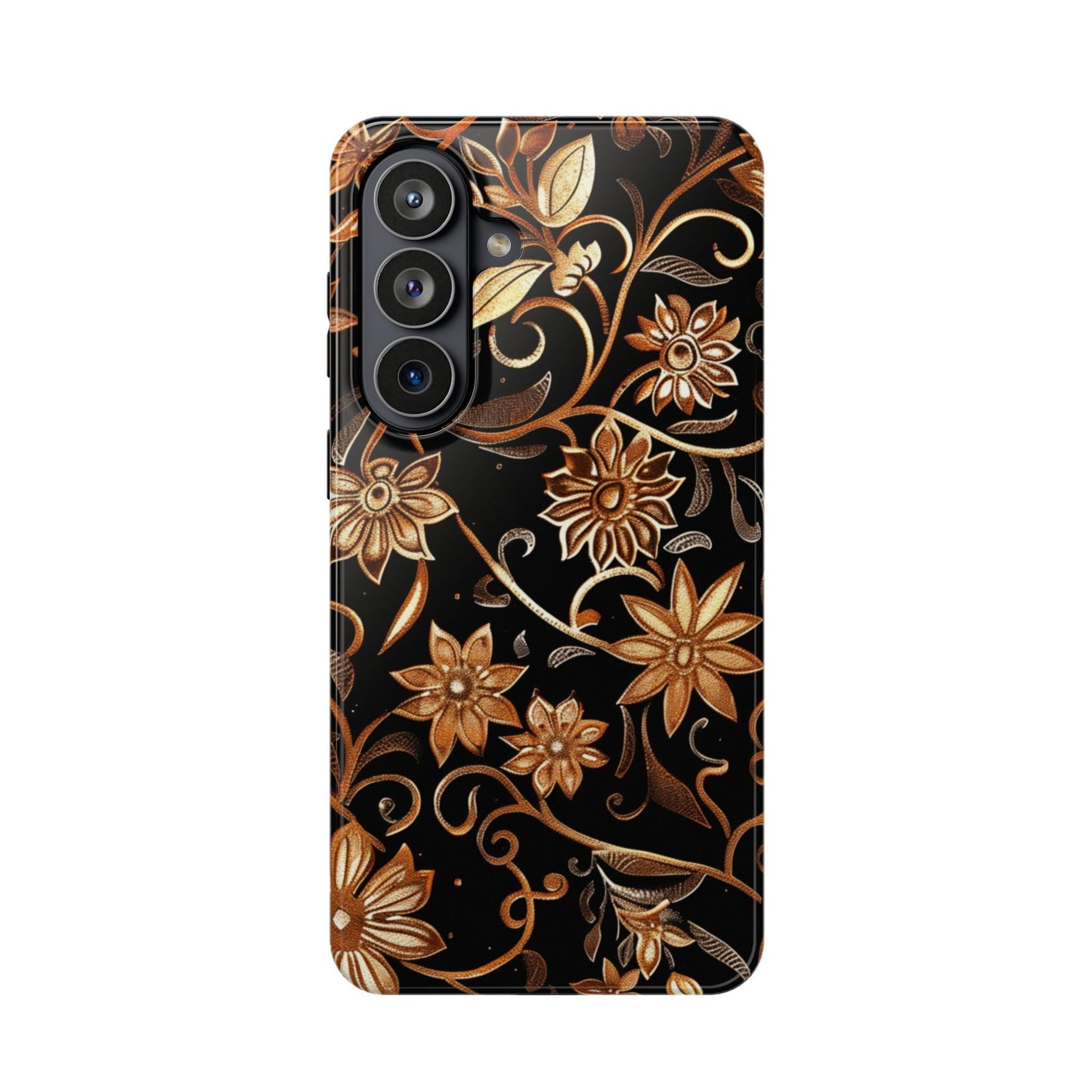 Floral Gold Scroll Phone Case — Magnetic Impact - Resistant - DIGITAL X