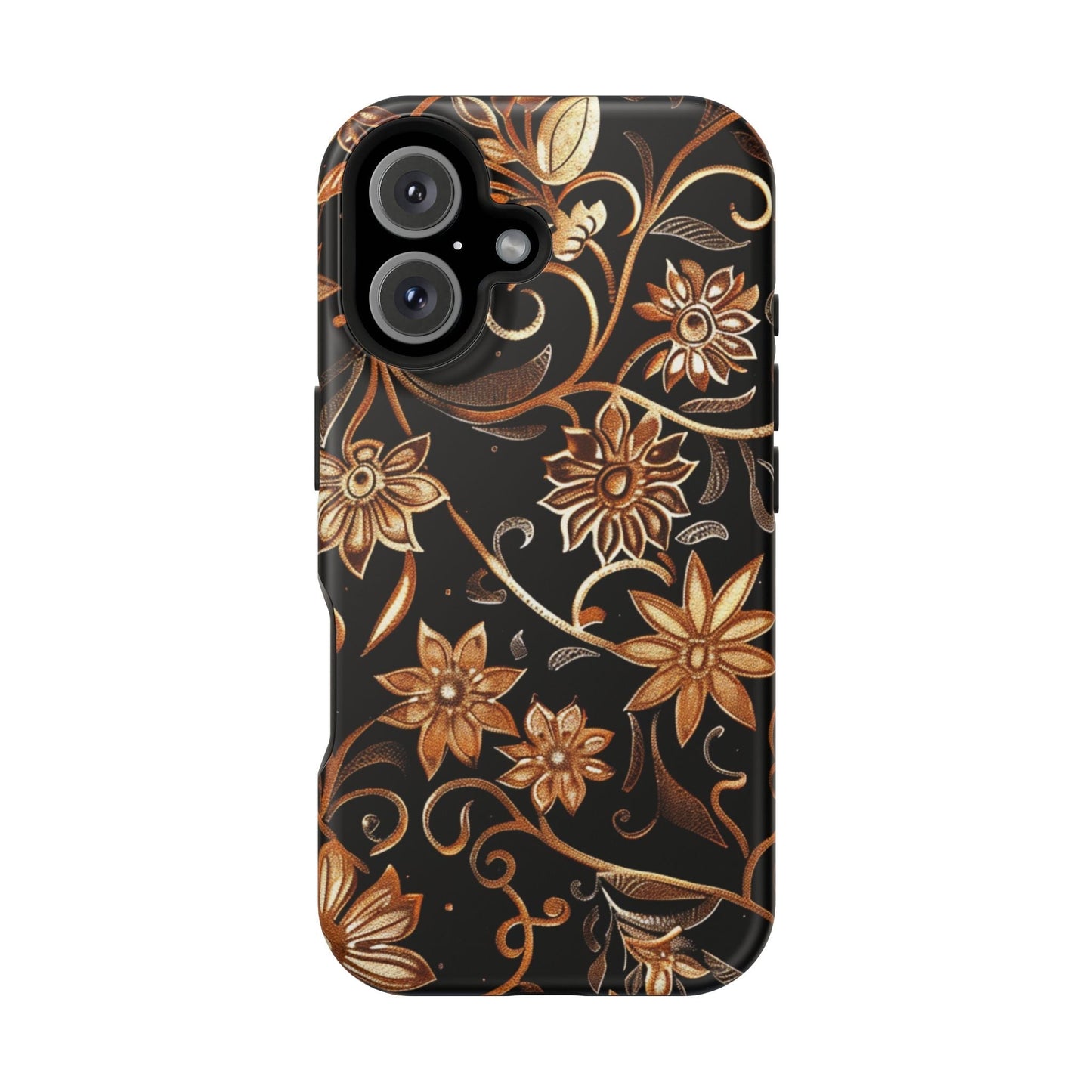 Floral Gold Scroll Phone Case — Magnetic Impact - Resistant - DIGITAL X