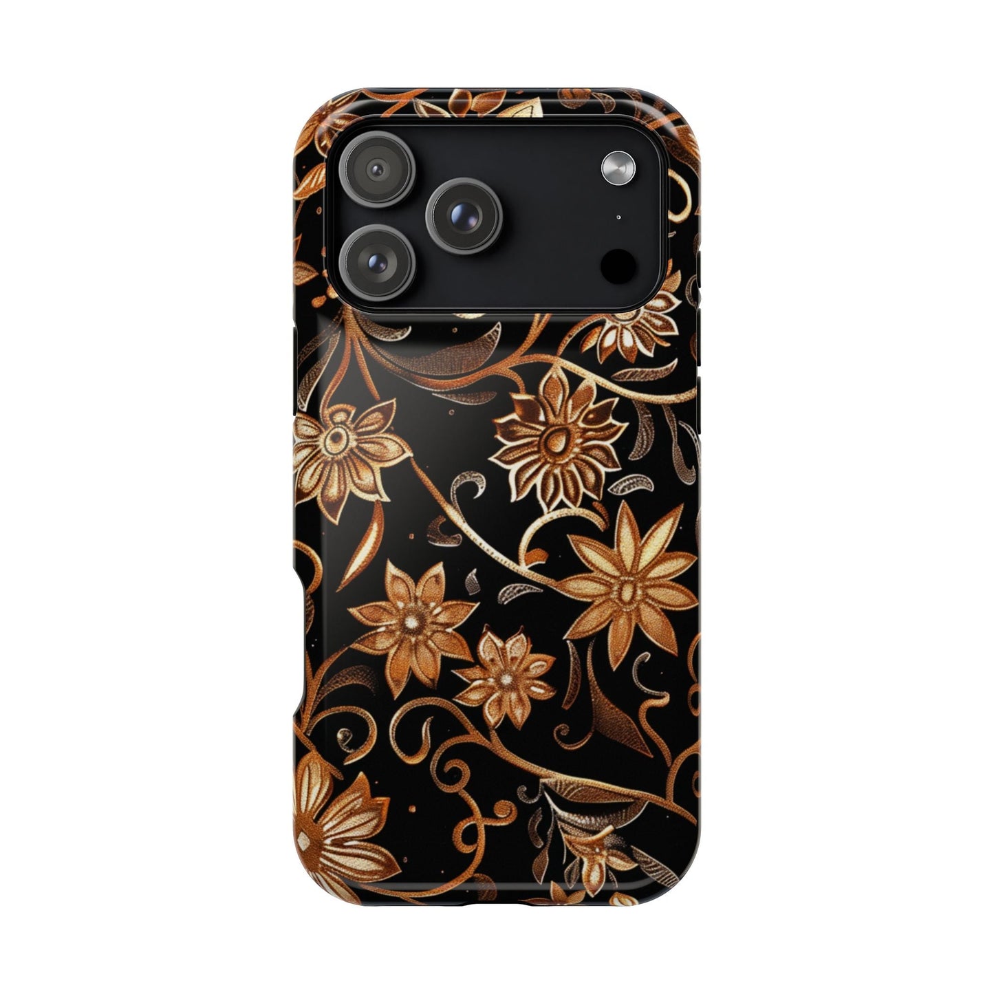 Floral Gold Scroll Phone Case — Magnetic Impact - Resistant - DIGITAL X