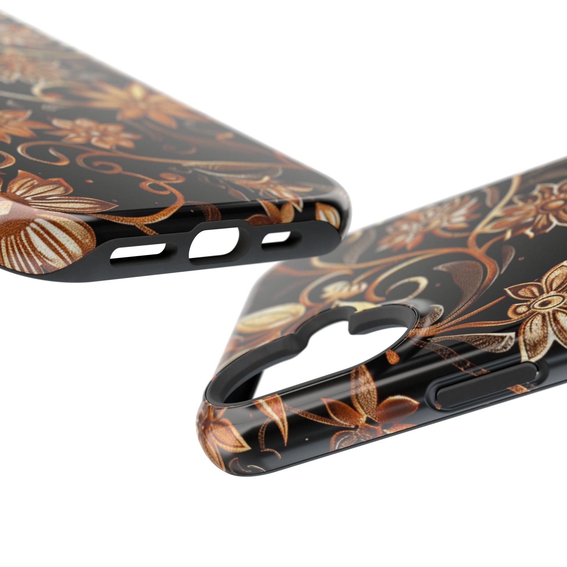 Floral Gold Scroll Phone Case — Magnetic Impact - Resistant - DIGITAL X