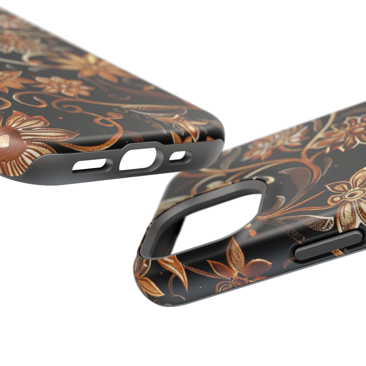 Floral Gold Scroll Phone Case — Magnetic Impact - Resistant - DIGITAL X