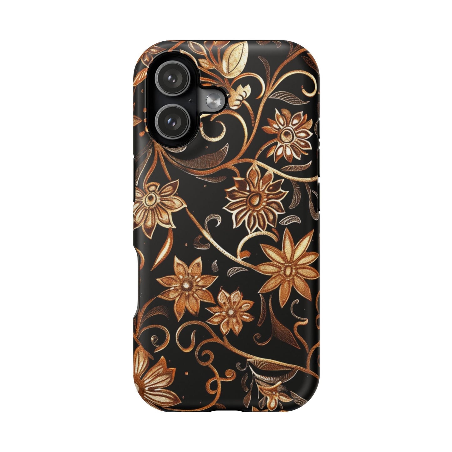 Floral Gold Scroll Phone Case — Magnetic Impact - Resistant - DIGITAL X