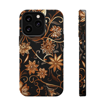 Floral Gold Scroll Phone Case — Magnetic Impact - Resistant - DIGITAL X
