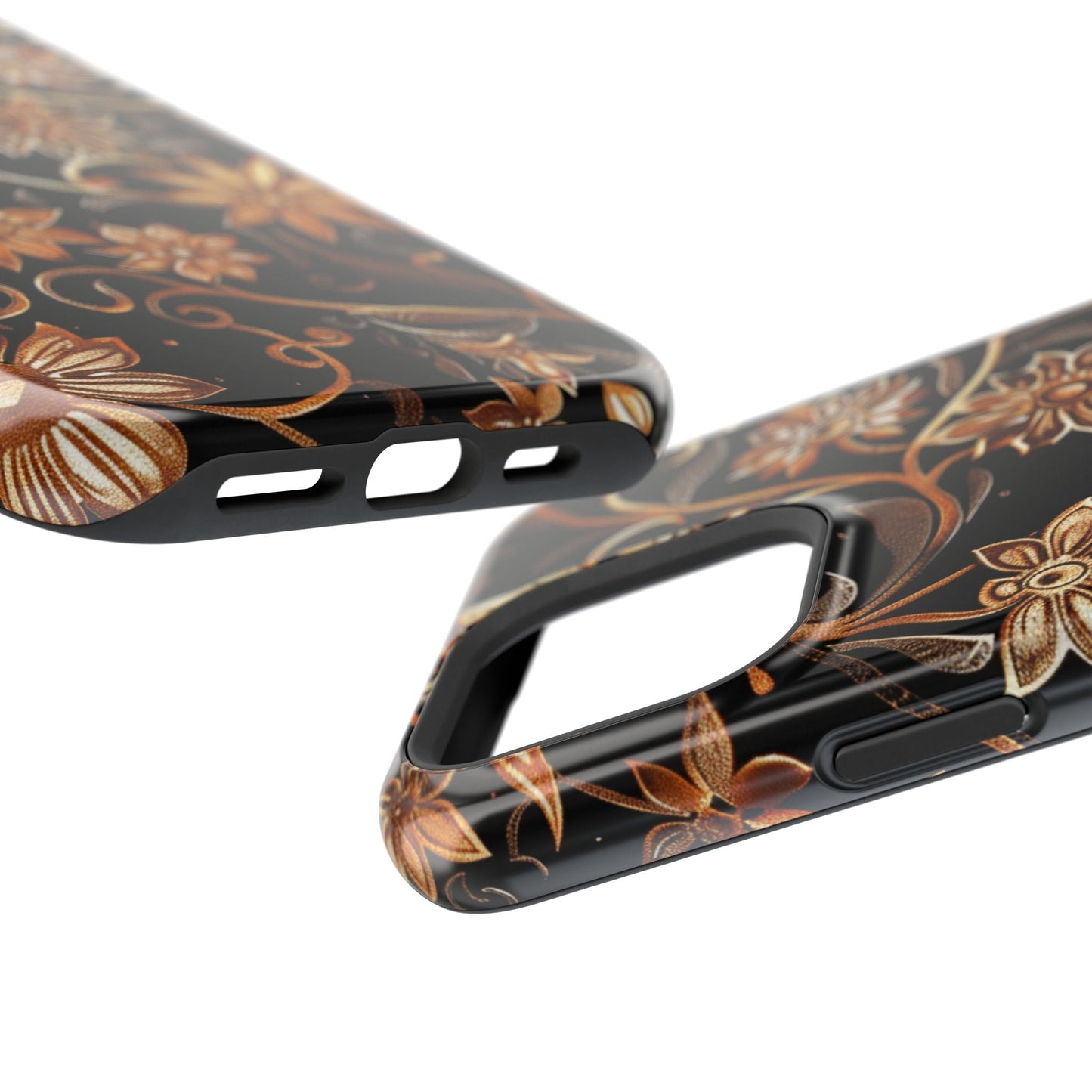 Floral Gold Scroll Phone Case — Magnetic Impact - Resistant - DIGITAL X