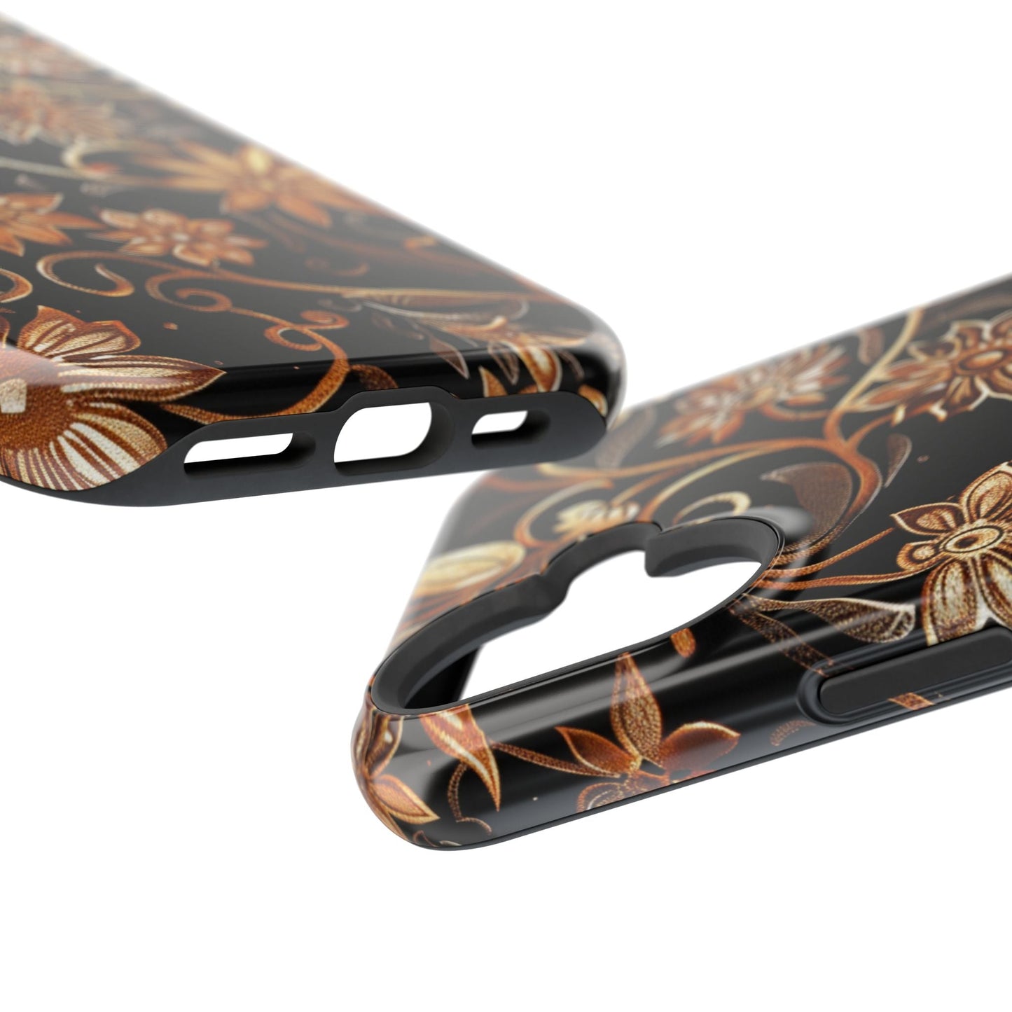 Floral Gold Scroll Phone Case — Magnetic Impact - Resistant - DIGITAL X