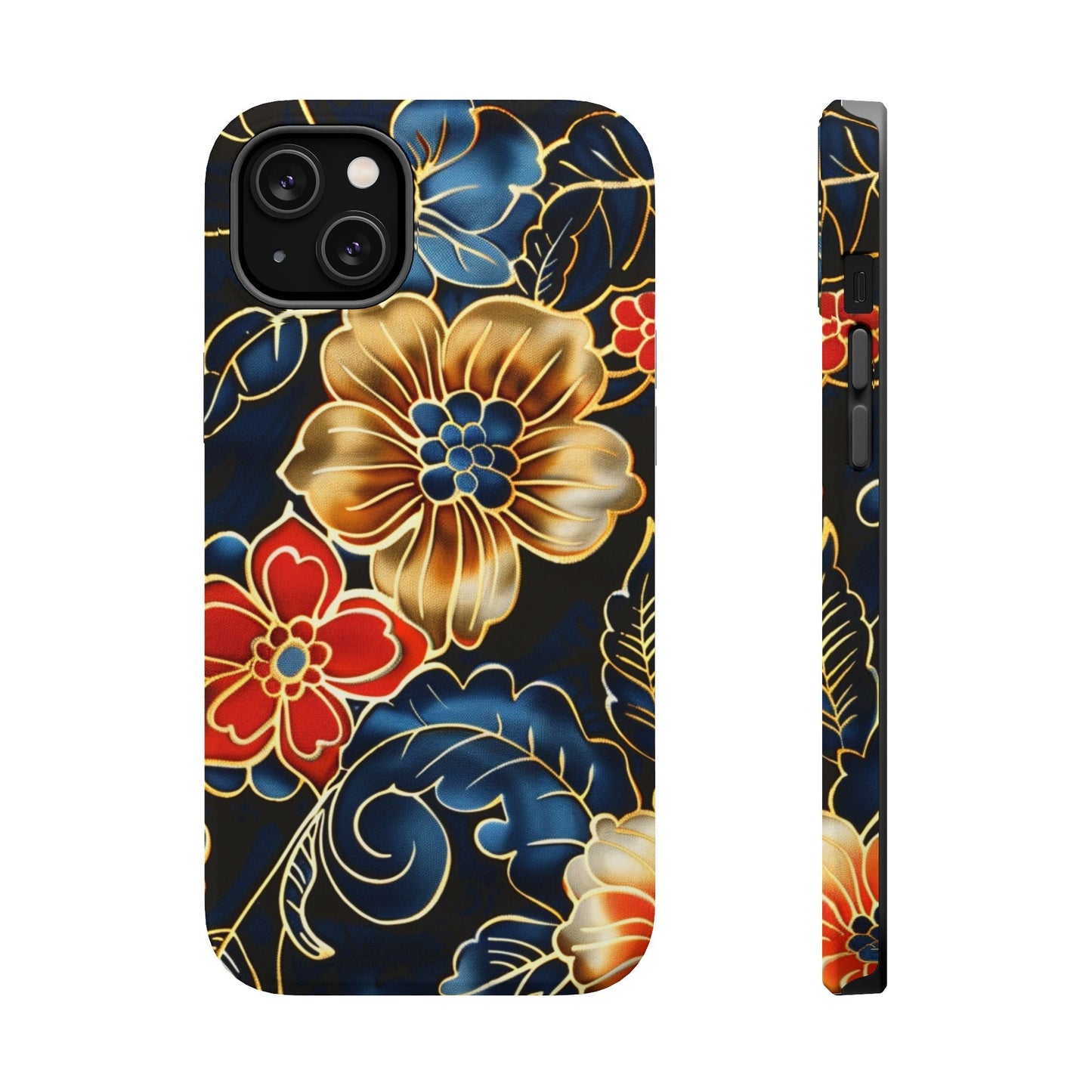 Floral Gold - Trim Magnetic Impact Phone Case - DIGITAL X