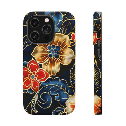 Floral Gold - Trim Magnetic Impact Phone Case - DIGITAL X