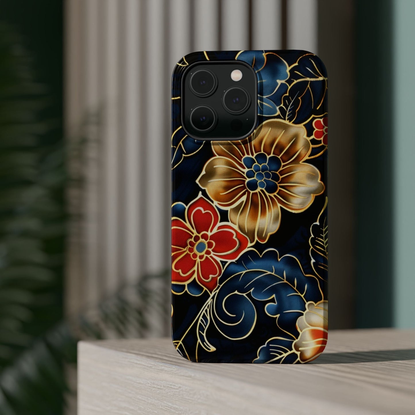 Floral Gold - Trim Magnetic Impact Phone Case - DIGITAL X