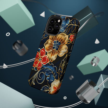 Floral Gold - Trim Magnetic Impact Phone Case - DIGITAL X