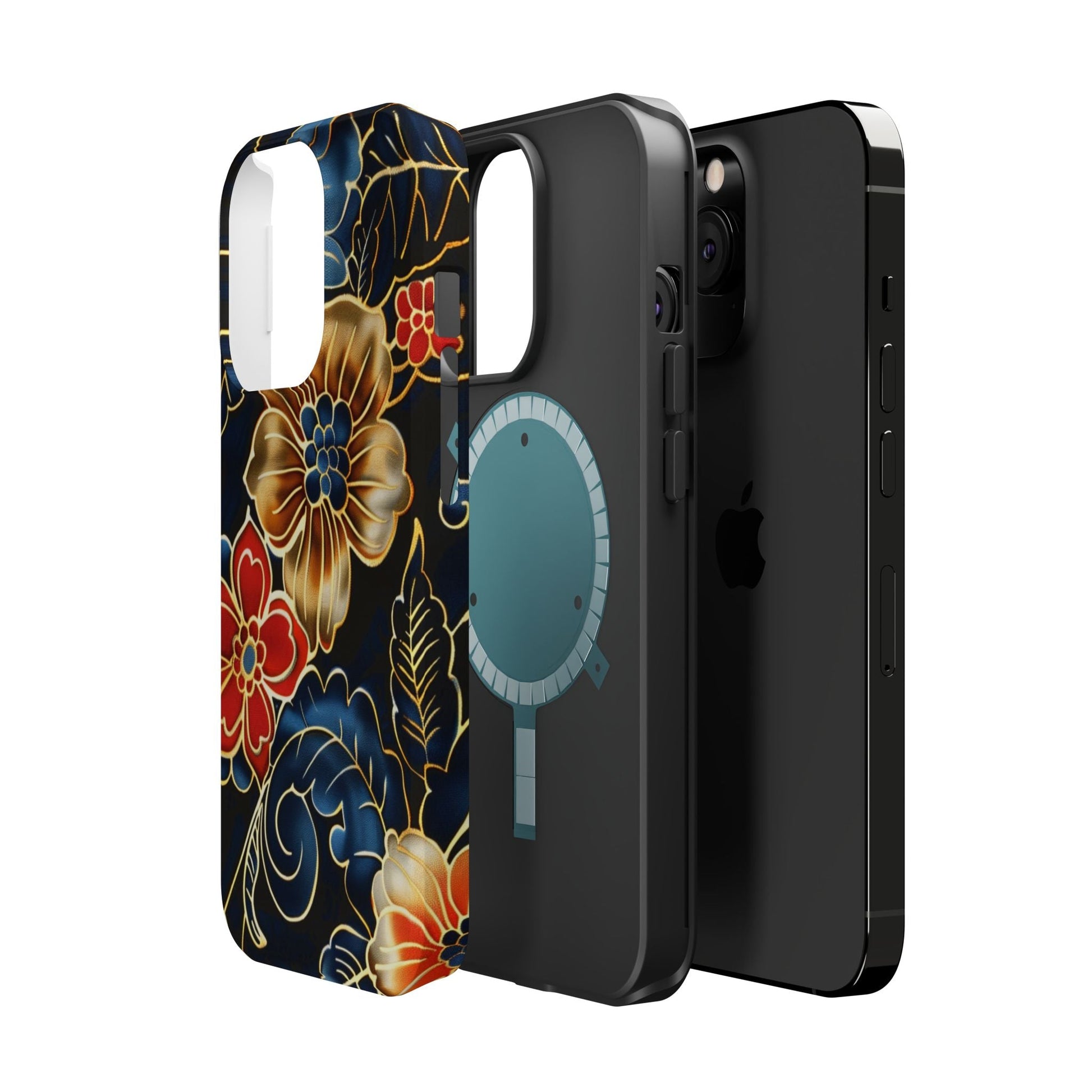 Floral Gold - Trim Magnetic Impact Phone Case - DIGITAL X