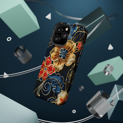 Floral Gold - Trim Magnetic Impact Phone Case - DIGITAL X
