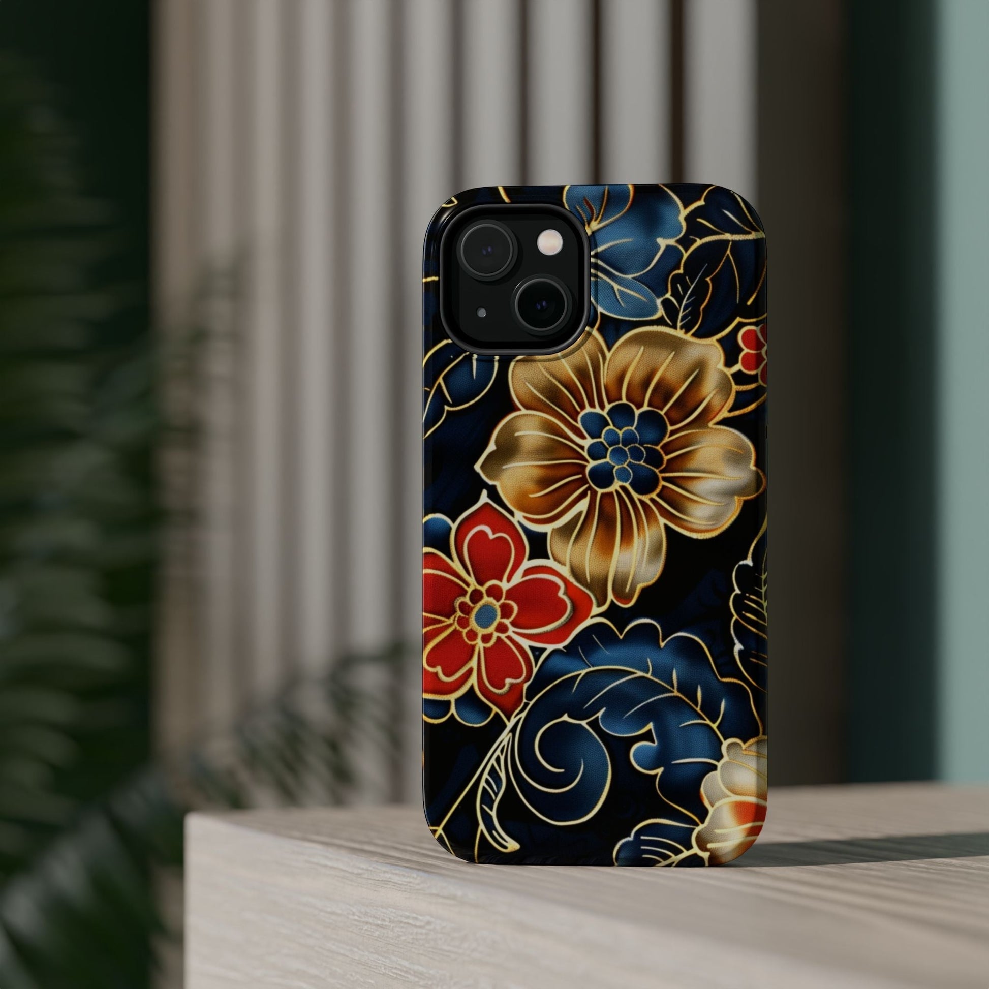 Floral Gold - Trim Magnetic Impact Phone Case - DIGITAL X