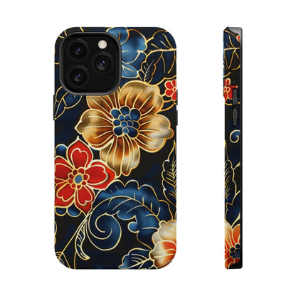 Floral Gold - Trim Magnetic Impact Phone Case - DIGITAL X
