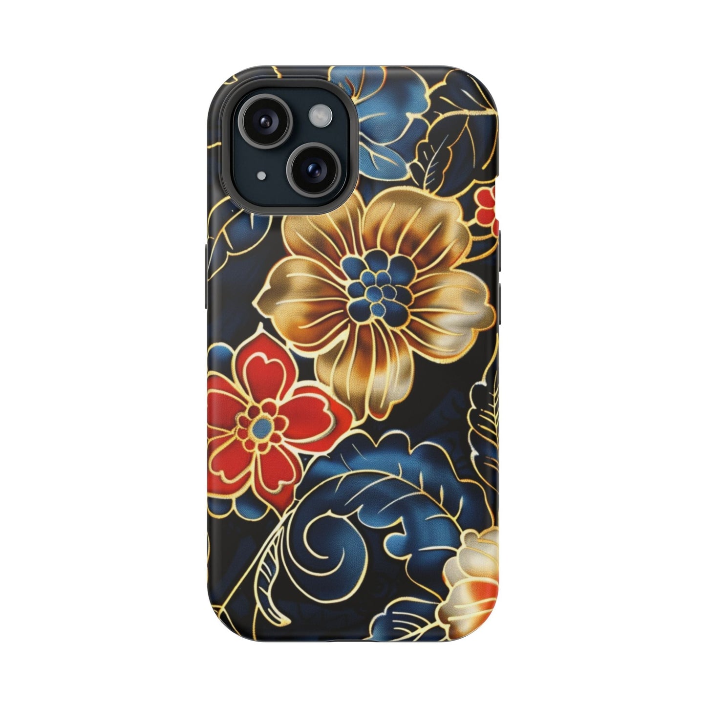 Floral Gold - Trim Magnetic Impact Phone Case - DIGITAL X