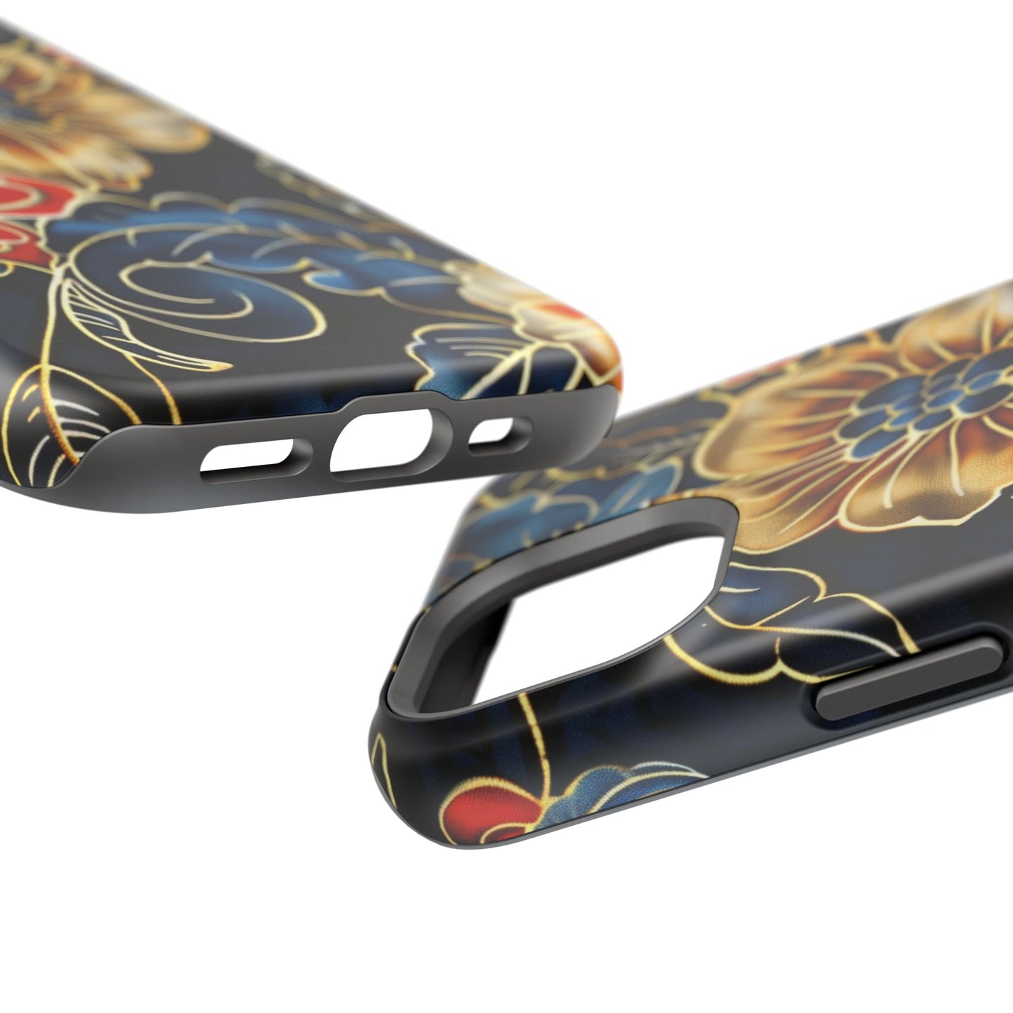 Floral Gold - Trim Magnetic Impact Phone Case - DIGITAL X