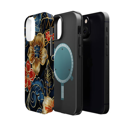 Floral Gold - Trim Magnetic Impact Phone Case - DIGITAL X