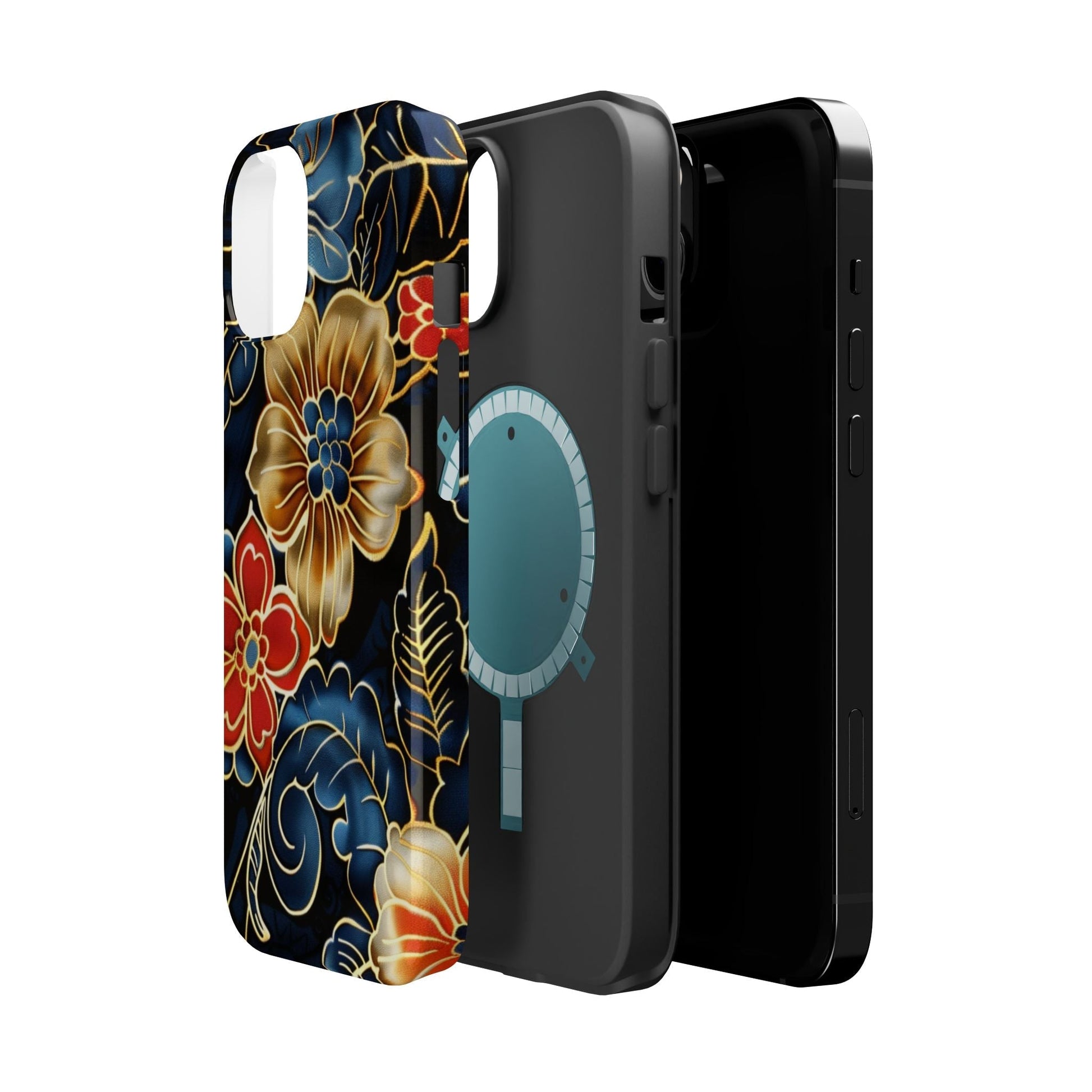Floral Gold - Trim Magnetic Impact Phone Case - DIGITAL X