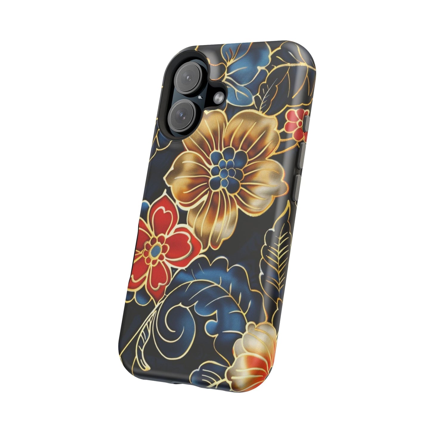Floral Gold - Trim Magnetic Impact Phone Case - DIGITAL X